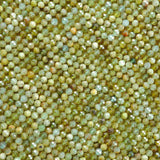 Green Garnet (AA)(Round)(Micro)(Faceted)(4mm)(15"Strand)
