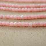 Pink Opal (Round)(Faceted)(2mm)(15"Strand)