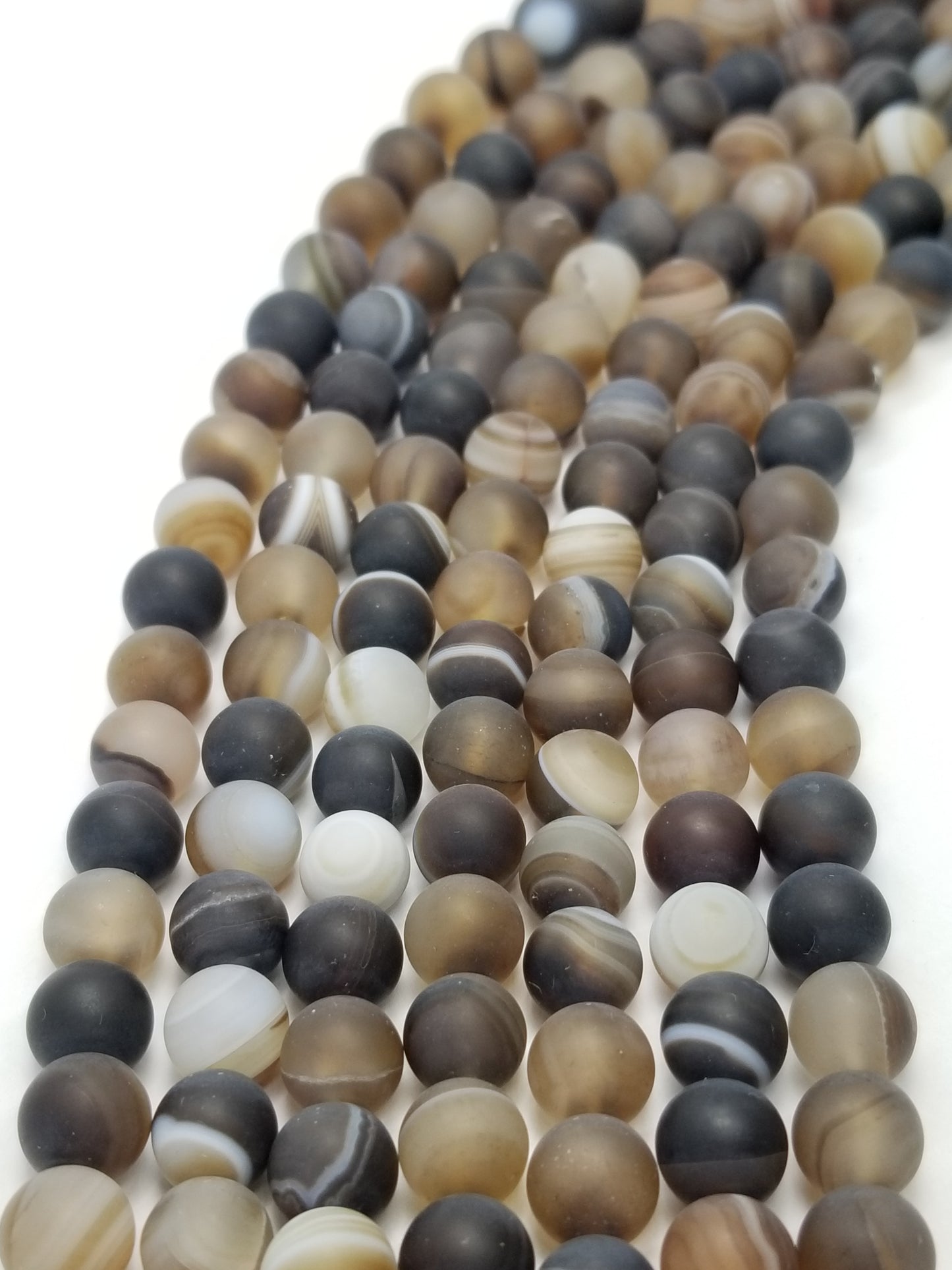 Sardonyx (Round)(Matte)(16"Strand)