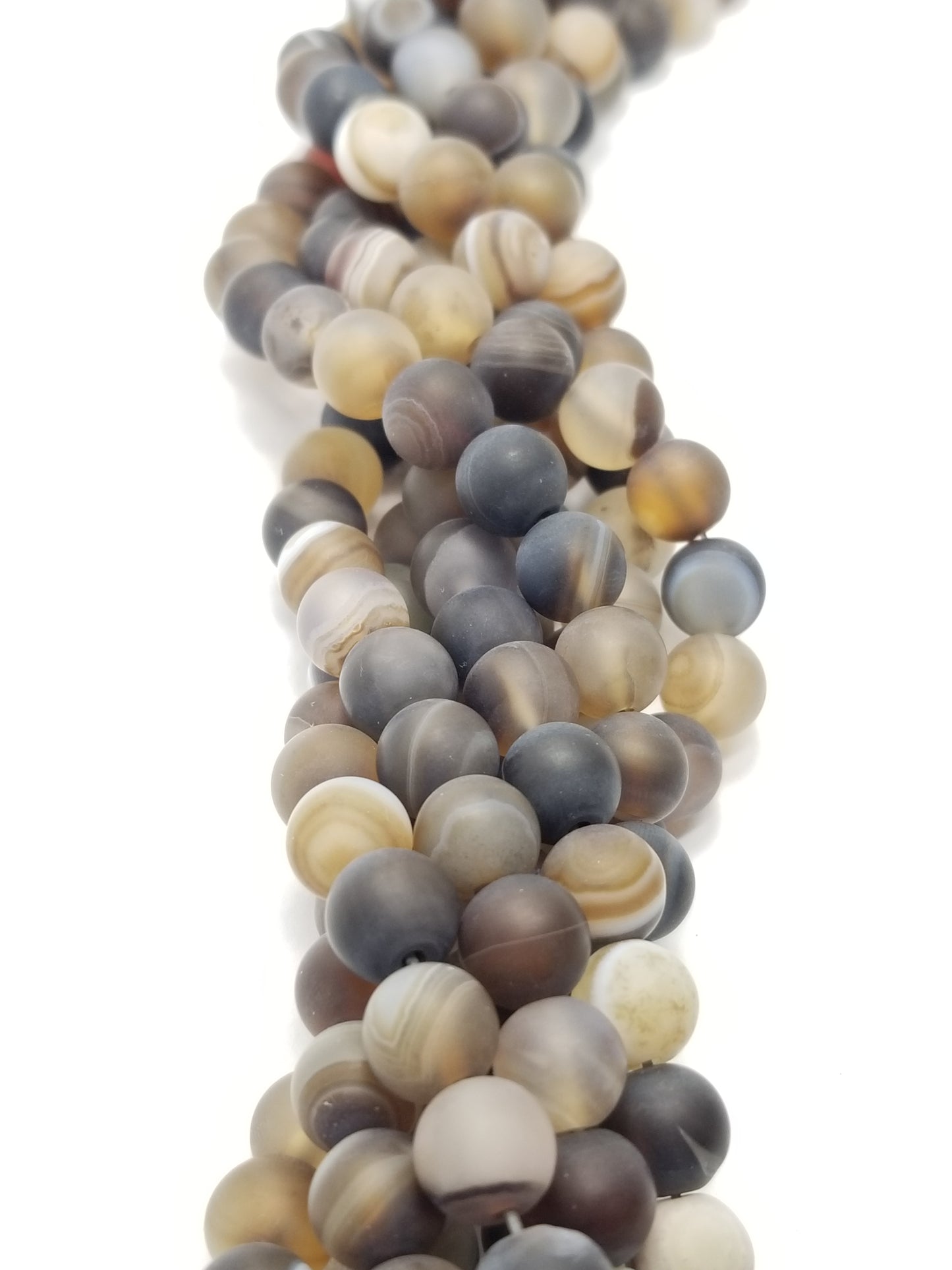 Sardonyx (Round)(Matte)(16"Strand)