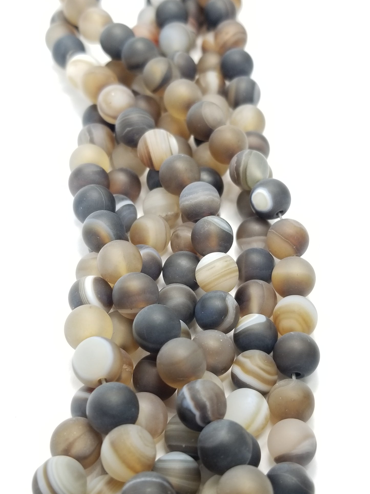 Sardonyx (Round)(Matte)(16"Strand)