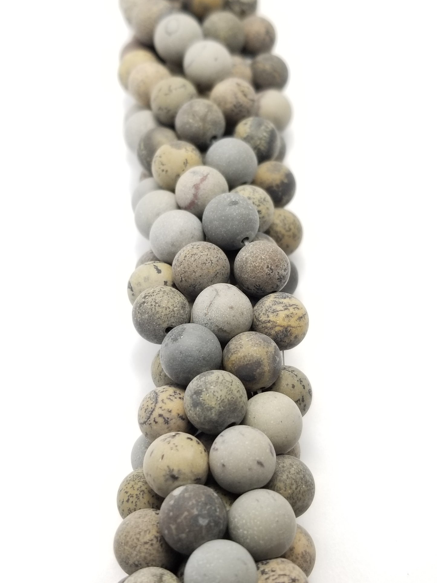 Artistic Jasper (Round)(Matte)(16"Strand)