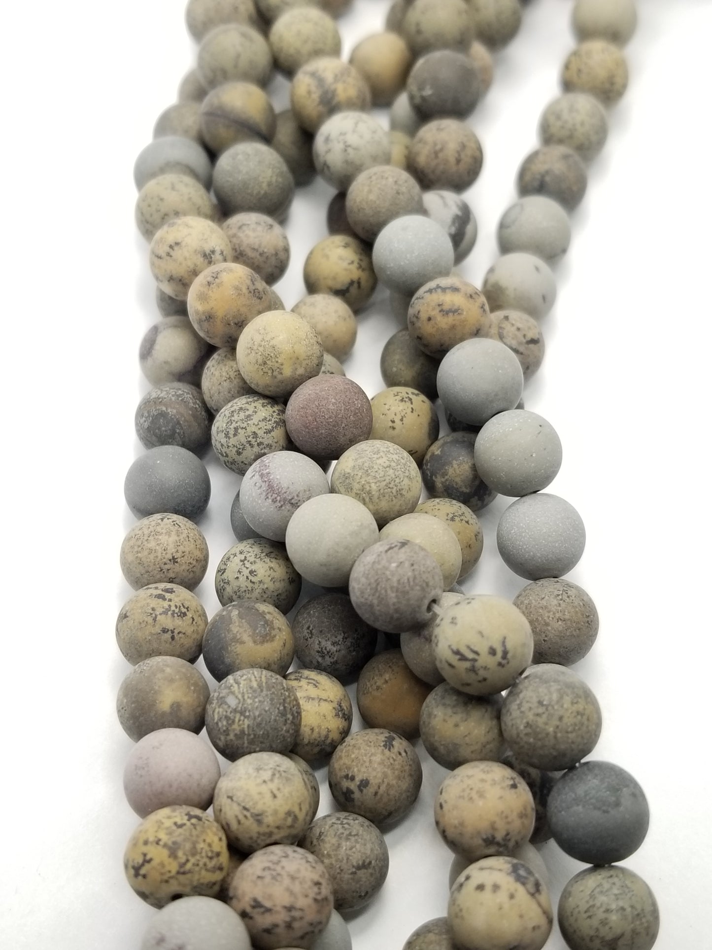 Artistic Jasper (Round)(Matte)(16"Strand)