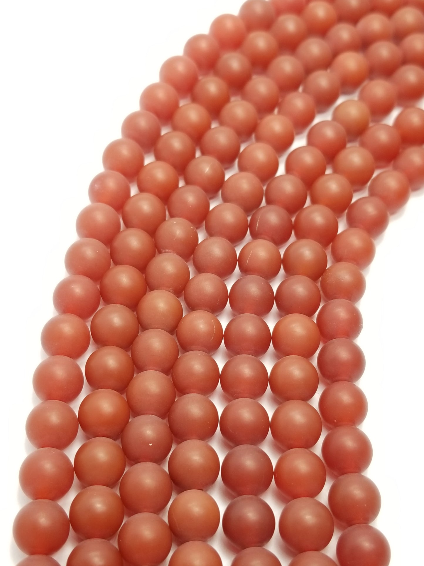 Carnelian (Round)(Matte)(16"Strand)