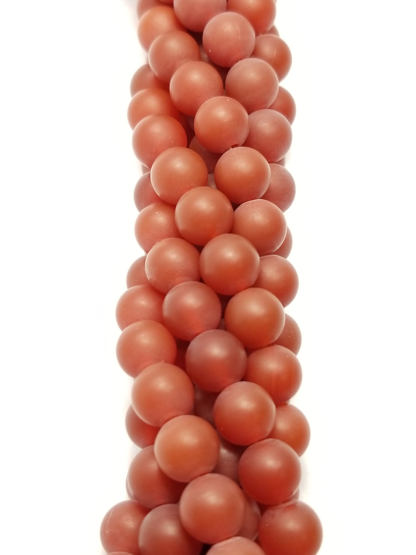 Carnelian (Round)(Matte)(16"Strand)