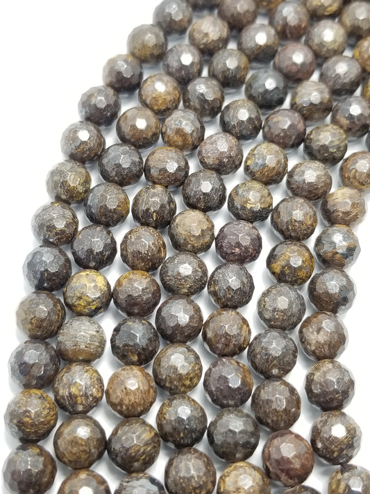 Bronzite (Round)(Faceted)(16"Strand)