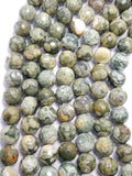 Green Rhyolite (Round)(Faceted)(16"Strand)