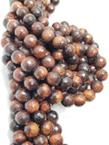 Red Tiger Eye (Round)(Faceted)(16"Strand)