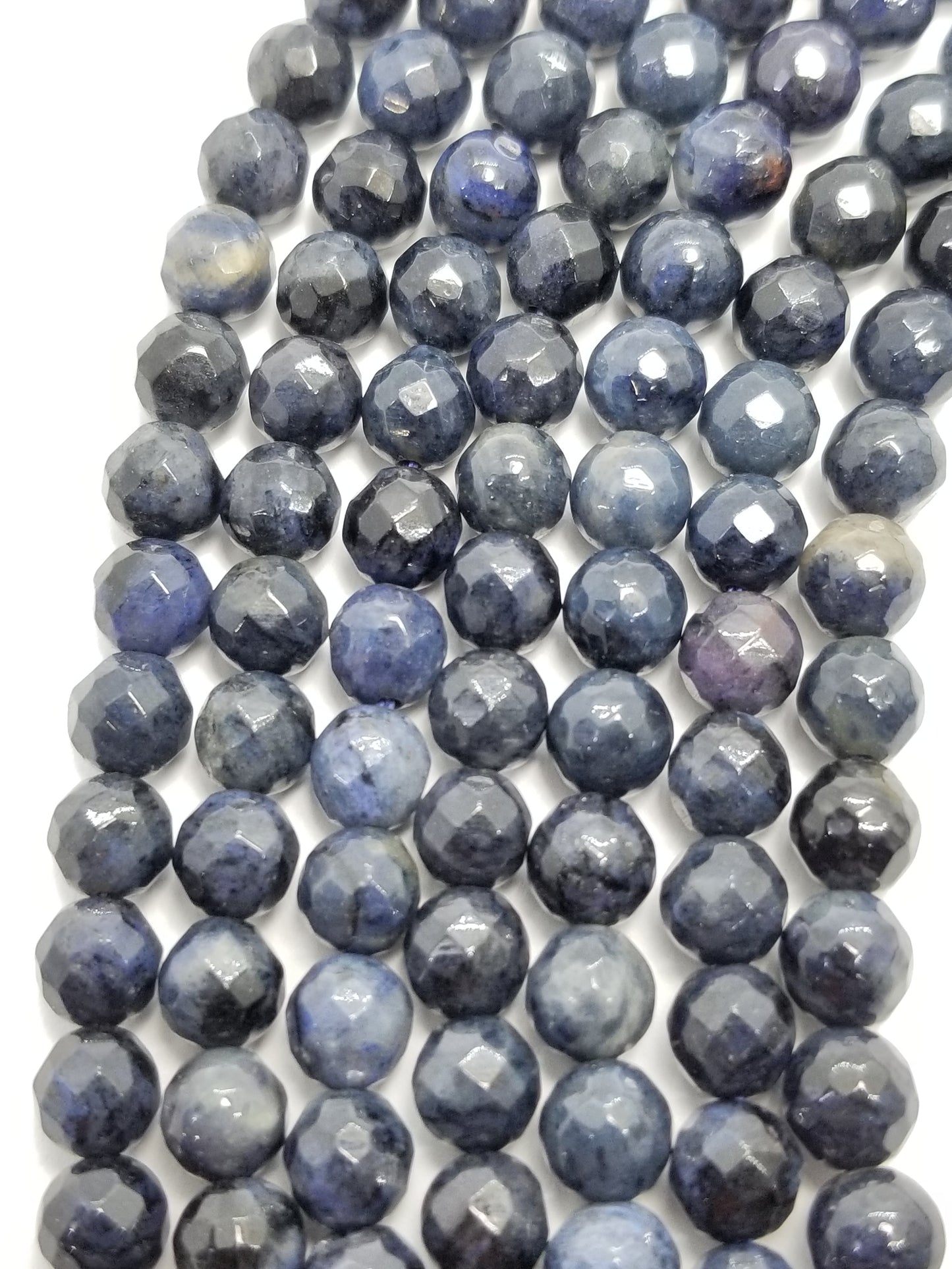 Dumortierite (Round)(Faceted)(16"Strand)