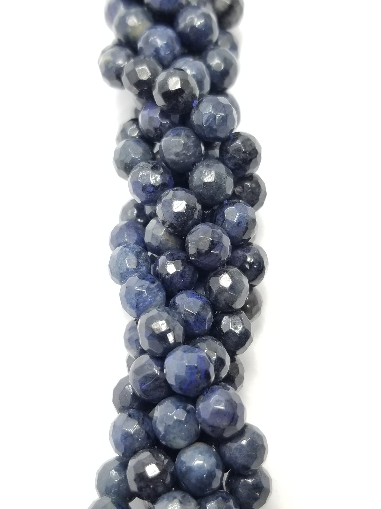 Dumortierite (Round)(Faceted)(16"Strand)