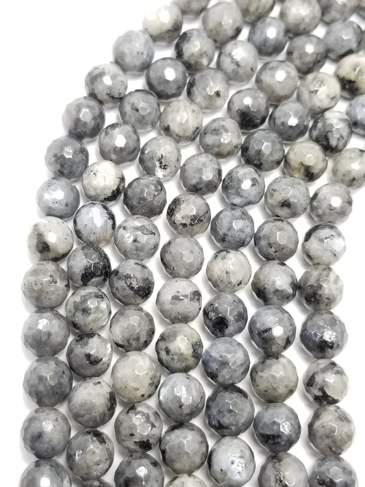 Larvikite (Round)(Faceted)(4mm)(6mm)(8mm)(10mm)(12mm)(16"Strand)