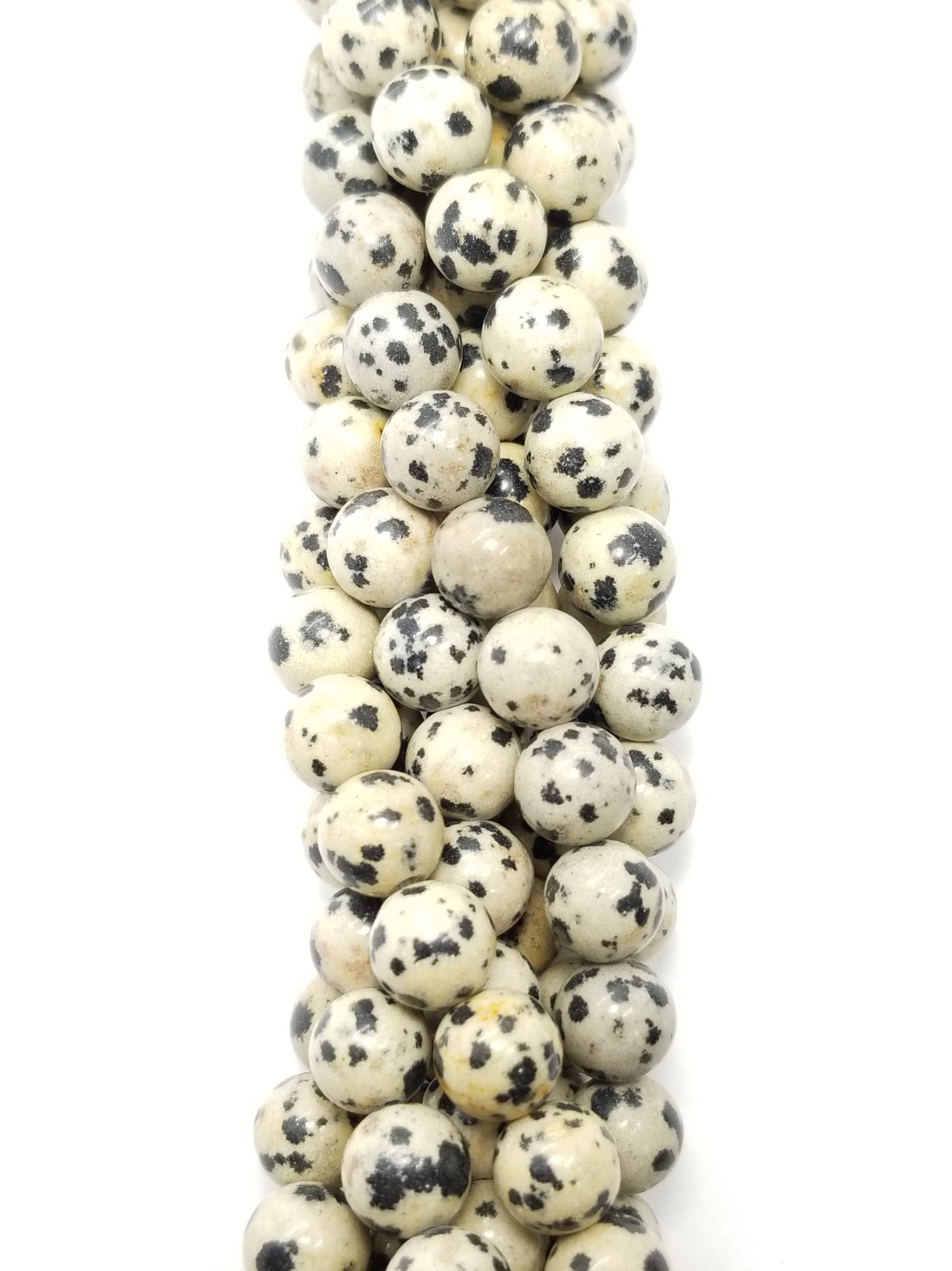 Dalmatian Jasper (Round)(Smooth)(16"Strand)