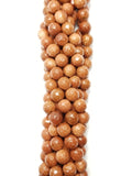 Goldstone (Round)(Faceted)(16"Strand)