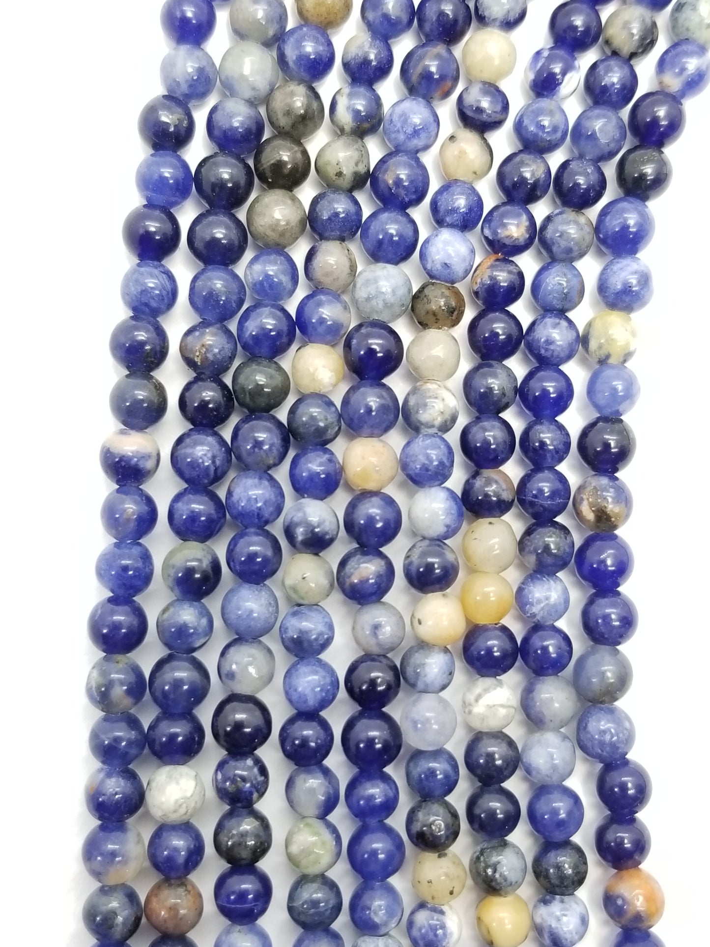 Orange Sodalite (Round)(Smooth)(16"Strand)