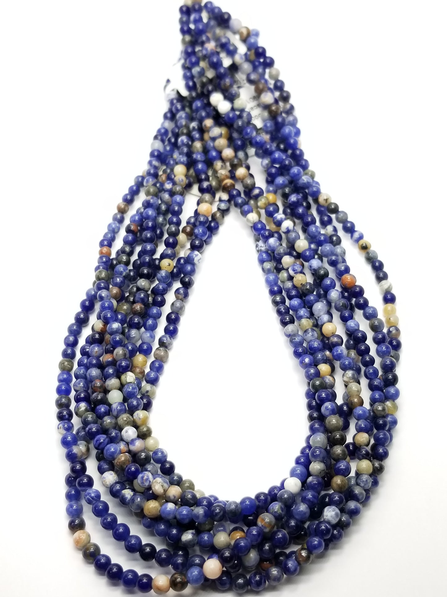 Orange Sodalite (Round)(Smooth)(16"Strand)