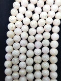 Pink Mangano Calcite (Round)(Smooth)(16"Strand)