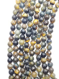 Hawk's Eye (Round)(Faceted)(16"Strand)