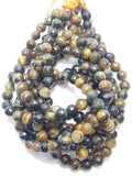 Hawk's Eye (Round)(Faceted)(16"Strand)