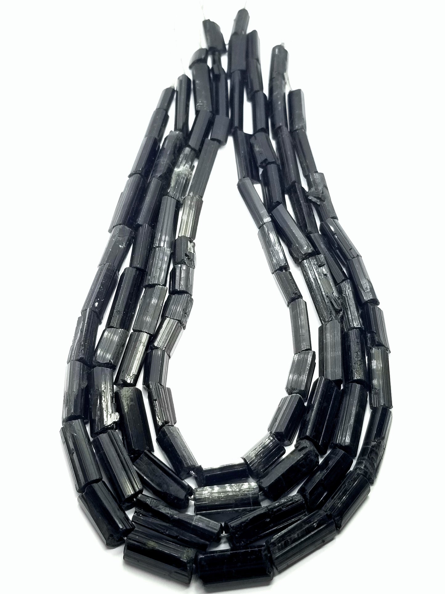 Black Tourmaline (Free Form)(16"Strand)