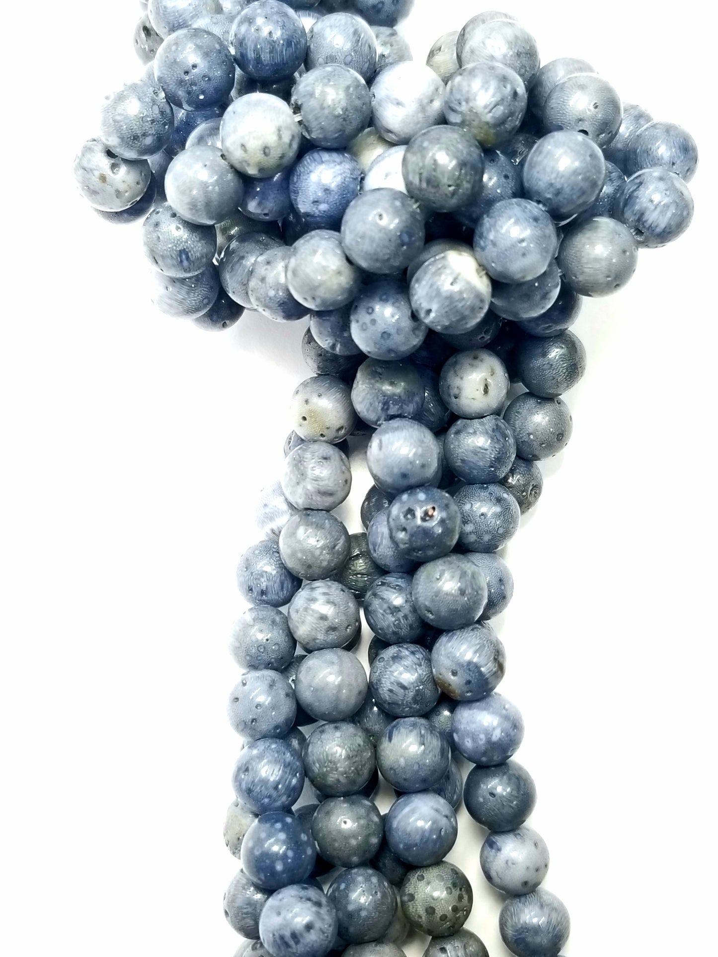 Blue Coral (Round)(Smooth)(16"Strand)