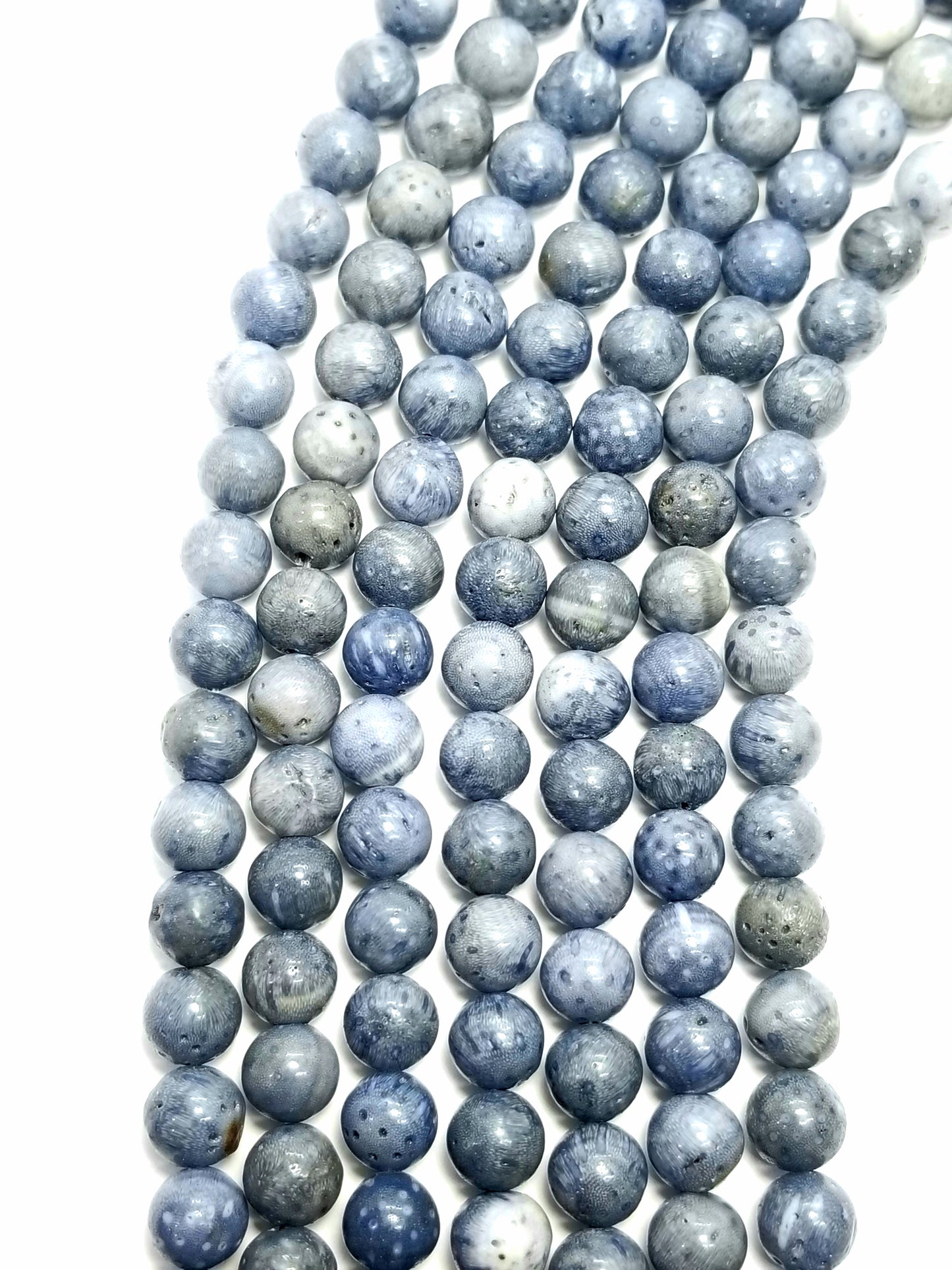 Blue Coral (Round)(Smooth)(16"Strand)