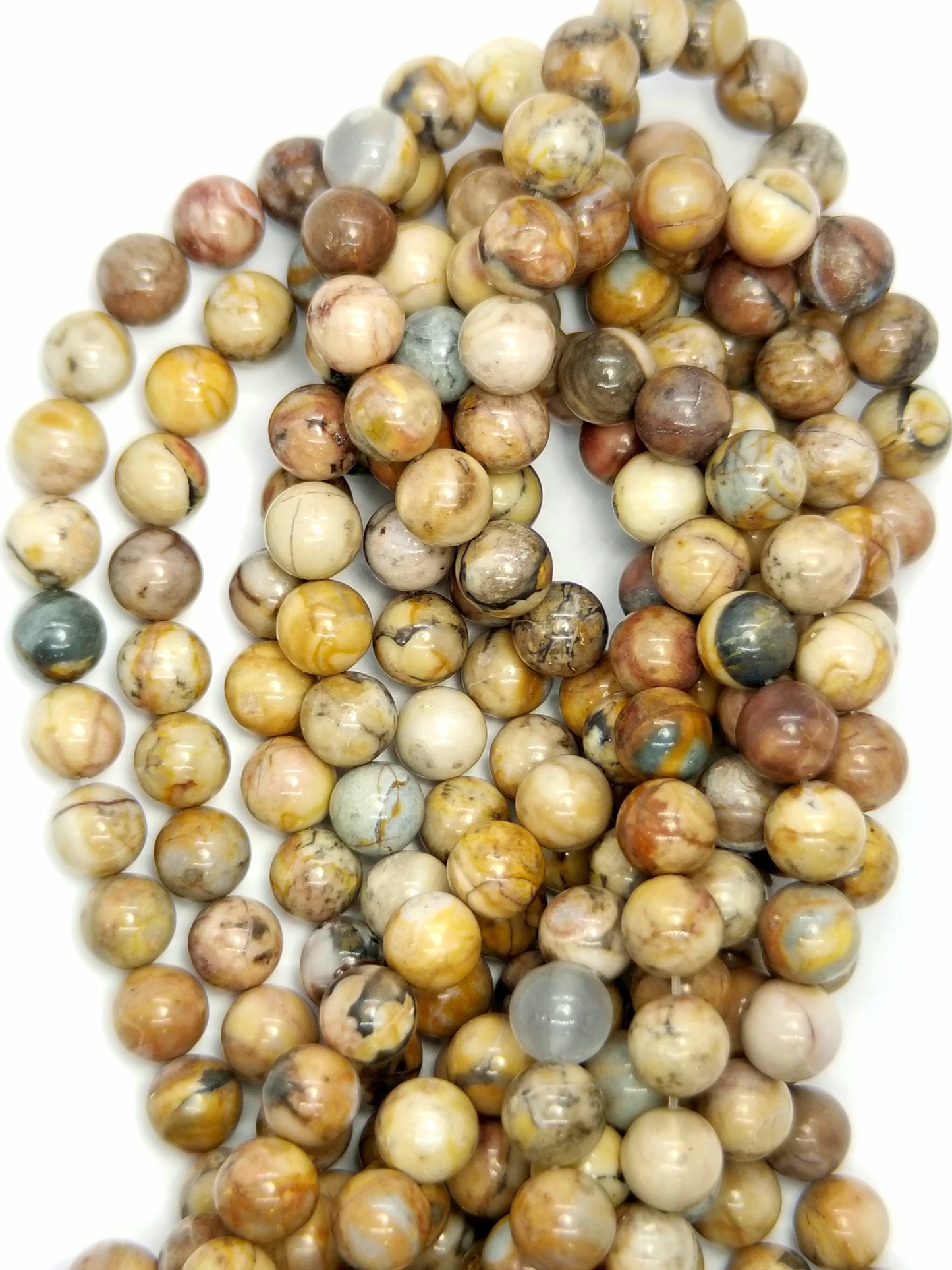 Venus Jasper (Round)(Smooth)(16"Strand)