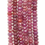 Ruby (Rondelle)(Faceted)(17"Strand)