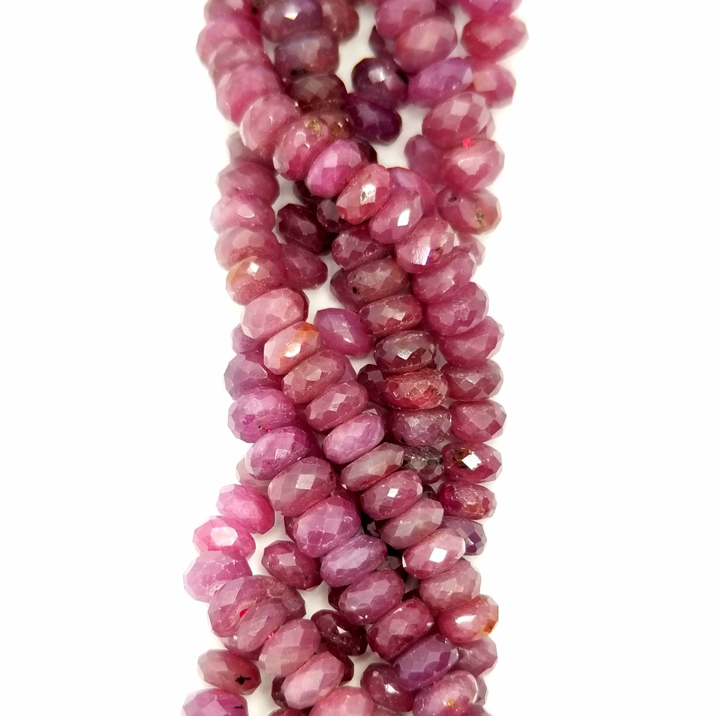 Ruby (Rondelle)(Faceted)(17"Strand)