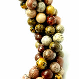 Coffee Bean Jasper (Round)(Smooth)(16"Strand)