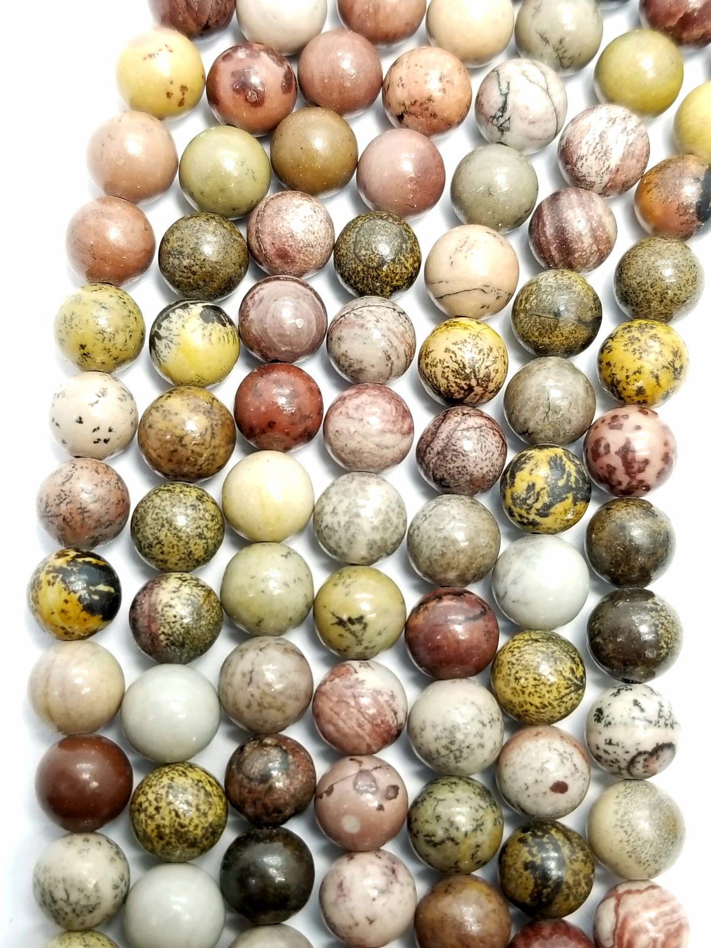 Coffee Bean Jasper (Round)(Smooth)(16"Strand)