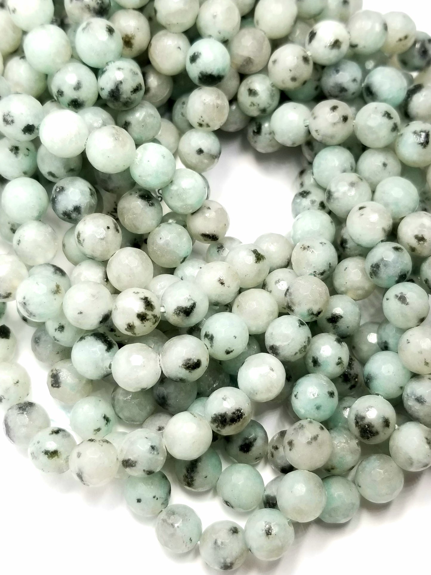 Kiwi Jasper (Round)(Faceted)(16"Strand)