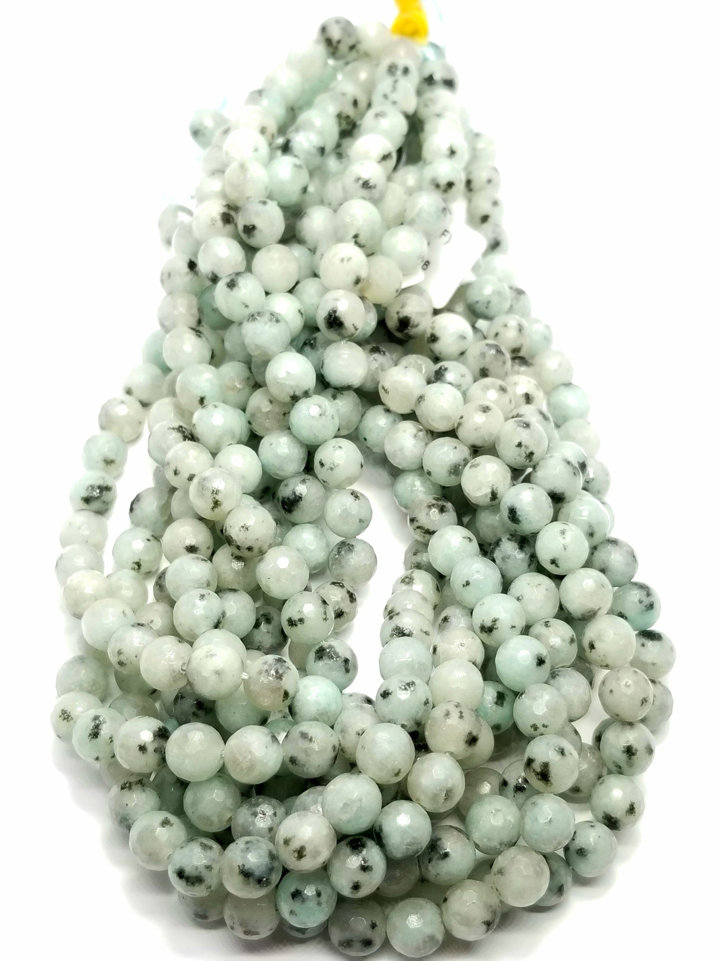 Kiwi Jasper (Round)(Faceted)(16"Strand)