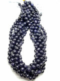 Blue Goldstone (Round)(Faceted)(16"Strand)