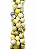 Yellow Turquoise (Round)(Smooth)(16"Strand)