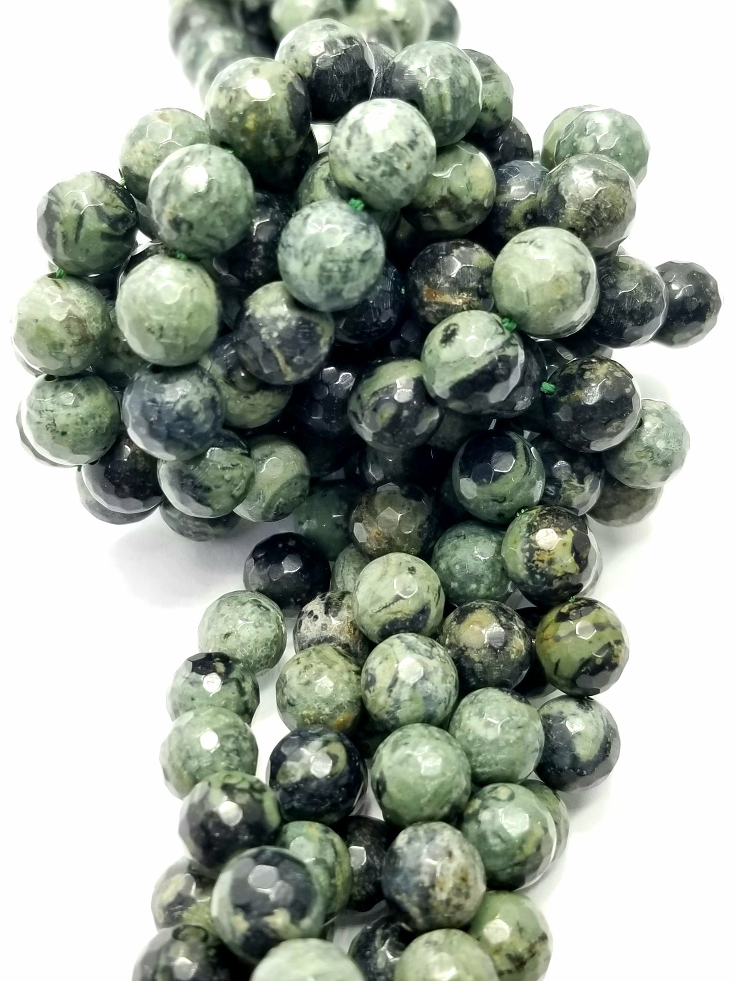 Kambaba Jasper (Round)(Faceted)(16"Strand)