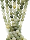 Seaweed Agate (Round)(Smooth)(4mm)(6mm)(8mm)(10)(16"Strand)