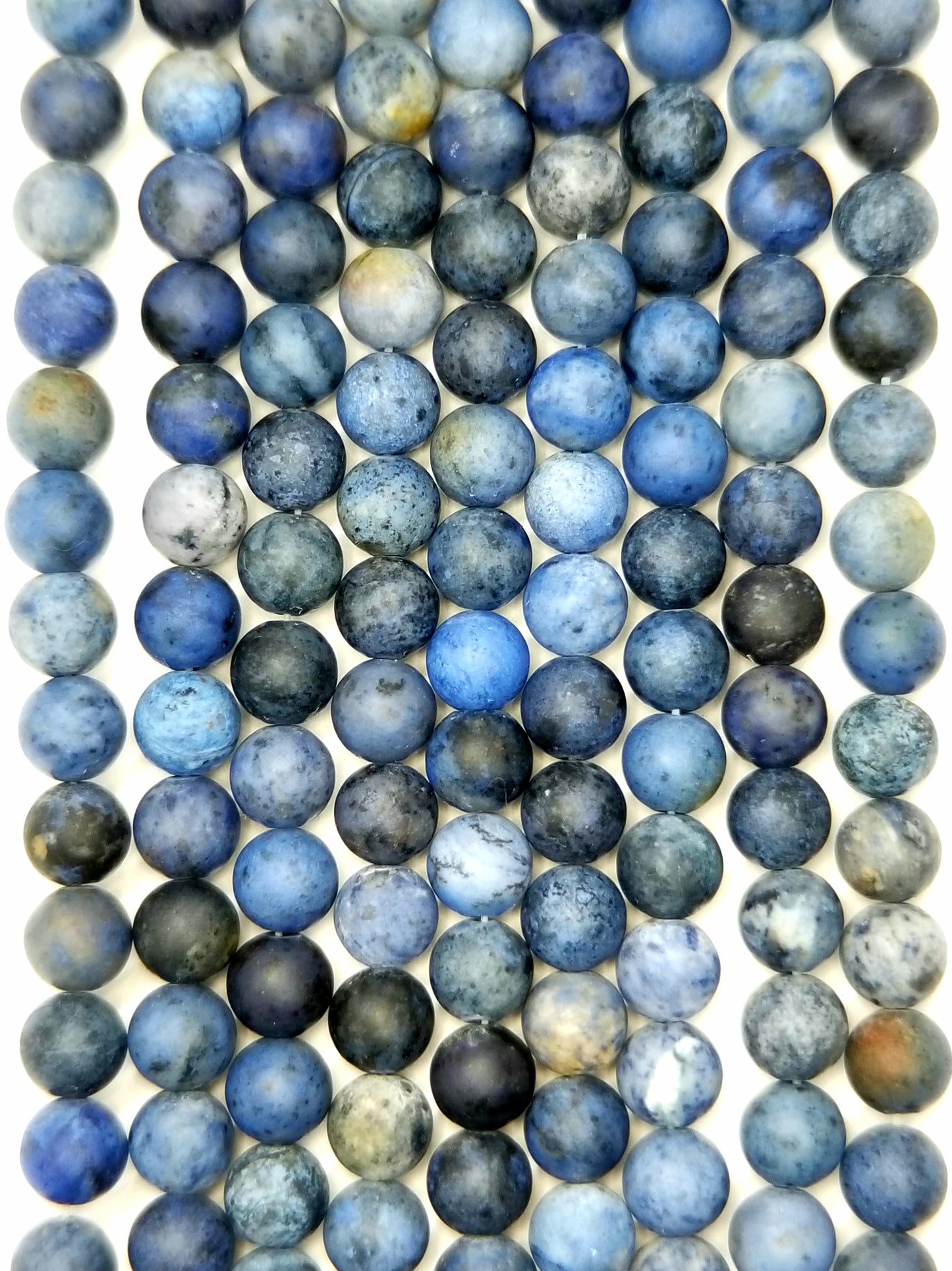 Dumortierite (Round)(Matte)(16"Strand)