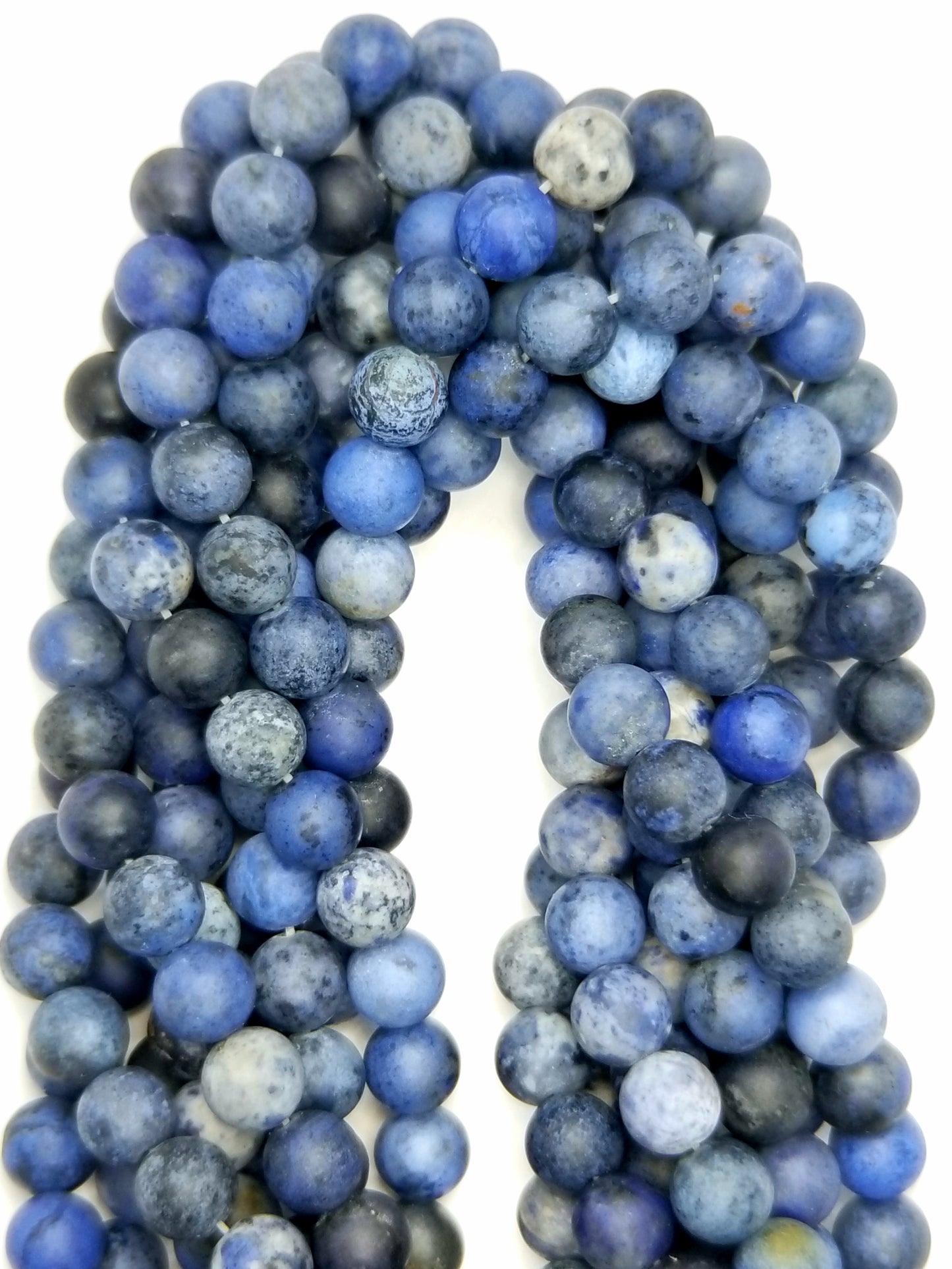 Dumortierite (Round)(Matte)(16"Strand)