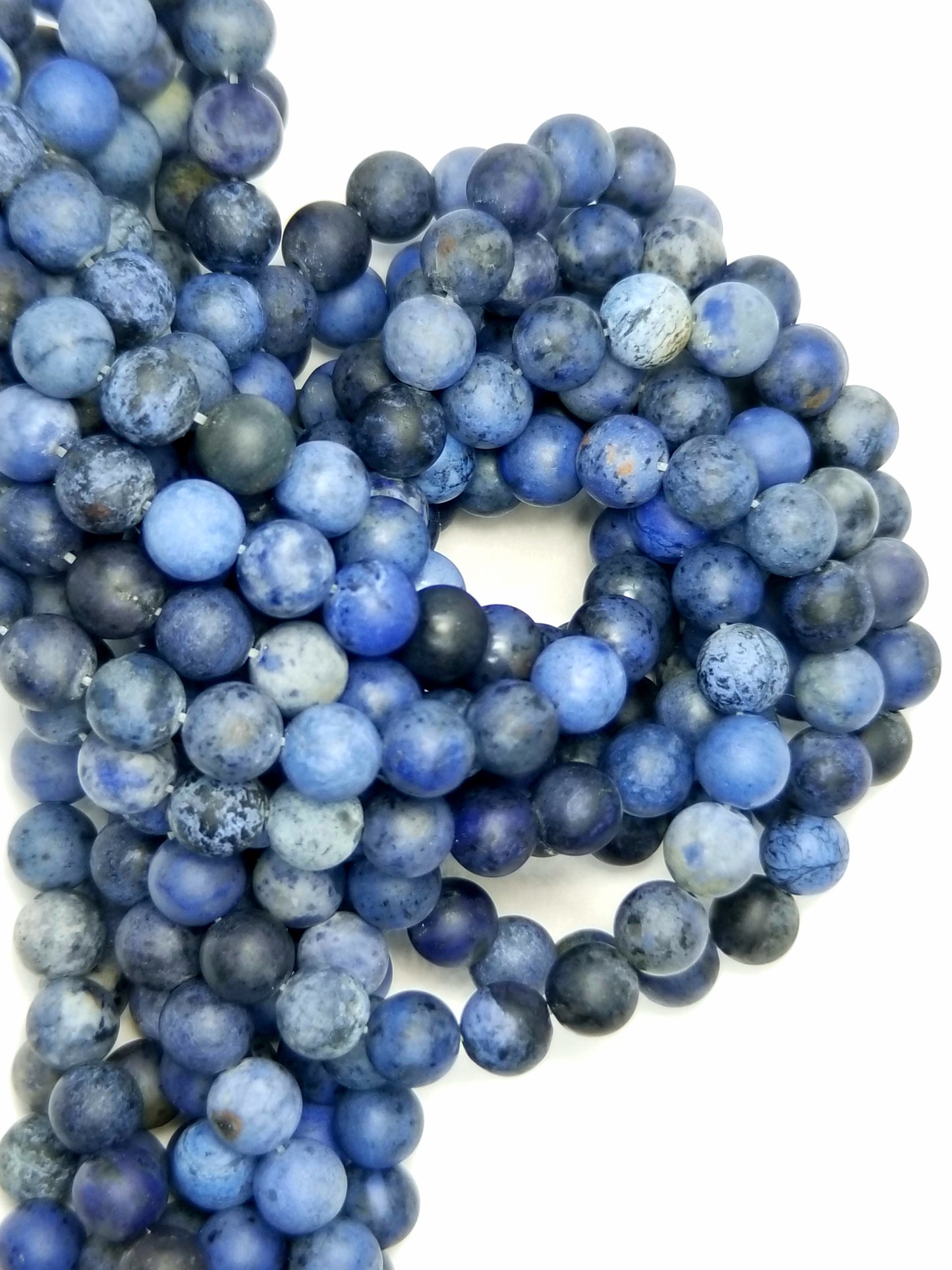 Dumortierite (Round)(Matte)(16"Strand)