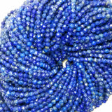 Lapis Lazuli Micro Faceted 3mm 4mm Round