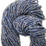 Sapphire (Rondelle)(Micro)(Faceted)(3x2mm)(15.5"Strand)