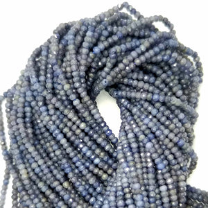 Sapphire (Rondelle)(Micro)(Faceted)(3x2mm)(15.5"Strand)