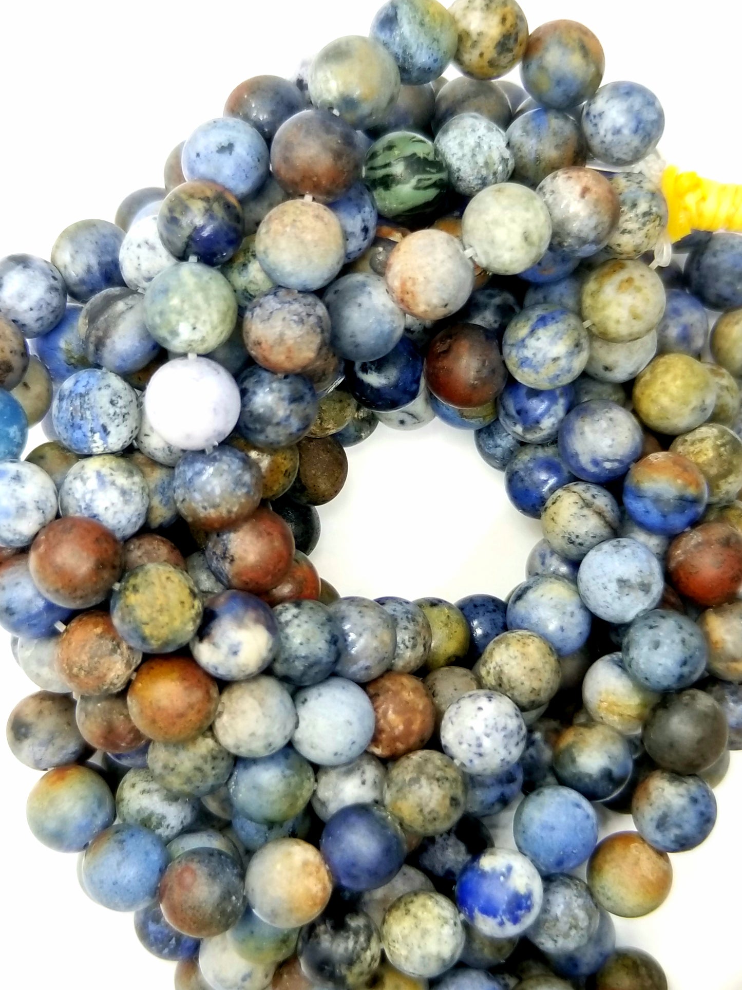 Sunset Dumortierite (Round)(Matte)(16"Strand)