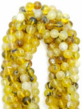 Yellow Opal (Round)(Smooth)(16"Strand)