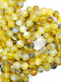 Yellow Opal (Round)(Smooth)(16"Strand)