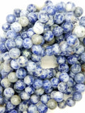 Light Sodalite (Round)(Smooth)(16"Strand)