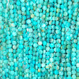 Turquoise (Coin)(Micro)(Faceted)(4x2mm)(15.5"Strand)