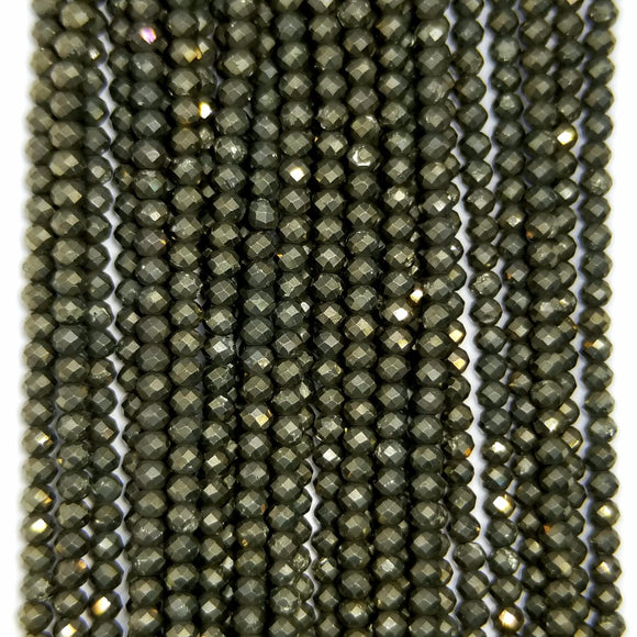 Pyrite (Round)(Micro)(Faceted)(4x4mm)(15.50