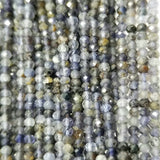 Iolite Micro Faceted Rondelle
