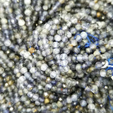 Iolite Micro Faceted Rondelle Beads